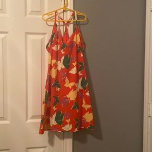 Outdoor voices workout dress. Bright red color with butterfly’s